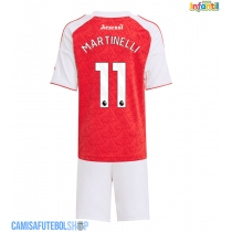 Camisa de time de futebol Arsenal Gabriel Martinelli #11 Replicas 1º Equipamento Infantil 2025-26 Manga Curta (+ Calças curtas)